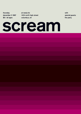 scream at neely b's, 1987