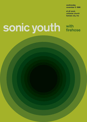 sonic youth at all souls, 1986